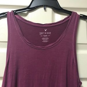 AE plum colored soft and sexy tank